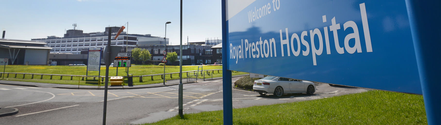 Royal Preston Hospital seen from the outside